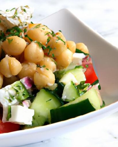 Refreshing Chickpea Salad with Cucumber & Feta Delight