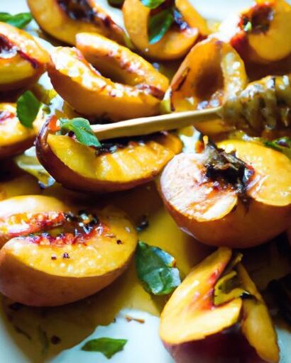 Sweet & Savory: Grilled Peaches with Honey and Thyme