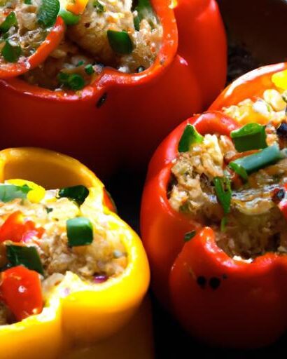 Colorful Quinoa-Stuffed Capsicum: A Nutritious Delight