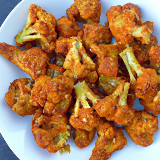 Crispy Vegan Cauliflower Wings Drenched in Buffalo Sauce