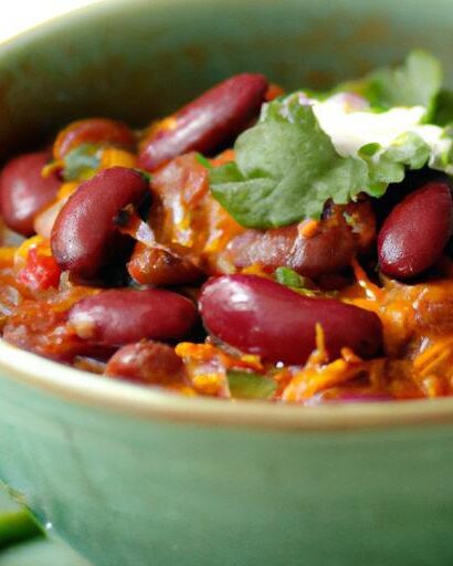 Hearty Three-Bean Chili: A Flavor-Packed Comfort Bowl