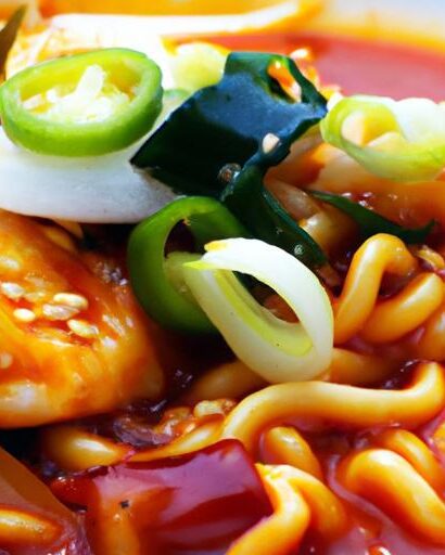 Melting Cheese Meets Fiery Delight: Korean Spicy Ramen Twist