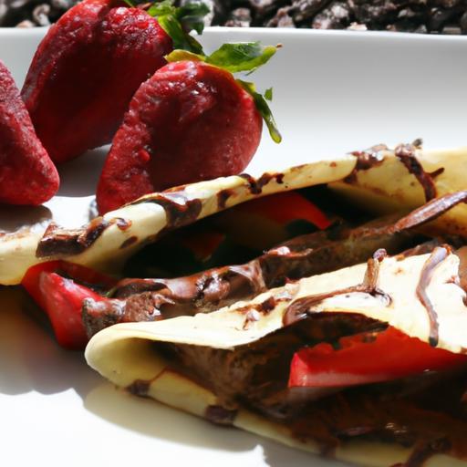 Decadent Chocolate Crêpes Filled with Fresh Strawberries