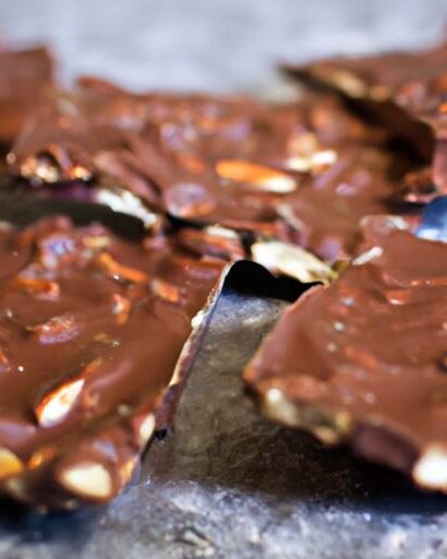 Decadent Chocolate Toffee Bark with Toasty Almond Crunch