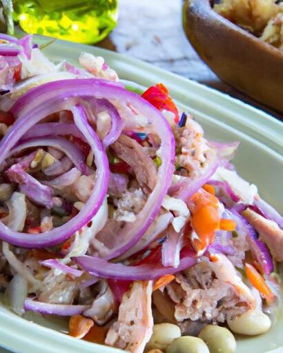 Refreshing White Bean & Tuna Salad with Tangy Red Onion