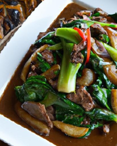 Savor Pad See Ew: Beef & Crispy Chinese Broccoli Delight