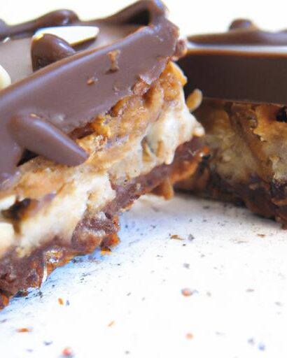 No-Bake Peanut Butter Bars Topped with Decadent Chocolate