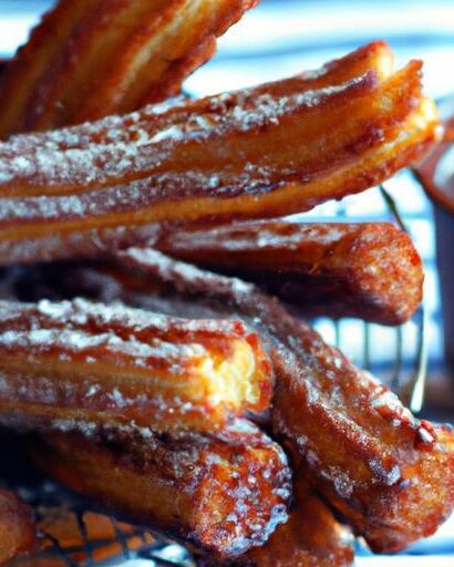 Indulge in Chocolate-Filled Churros with Cinnamon Sugar Coating