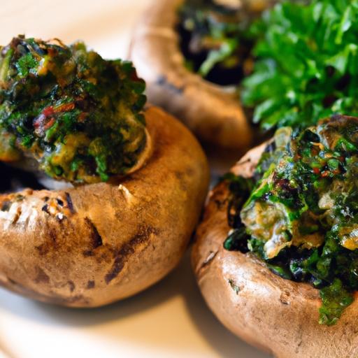 Savory Spinach-Stuffed Mushrooms: A Flavorful Delight