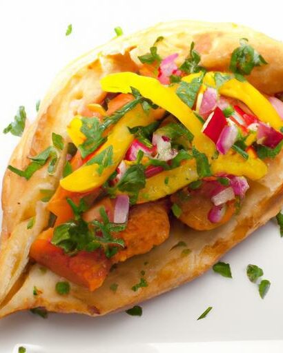 Savor the Flavor: Pita Bread with Roasted Vegetables Delight