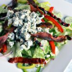 Classic Steakhouse Wedge Salad with Tangy Blue Cheese-No Bacon!