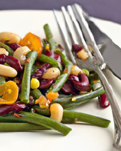Tangy Trio Delight: Sweet & Sour Three Bean Salad Recipe