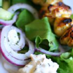 Savor Greek Chicken Souvlaki with Fresh Homemade Tzatziki
