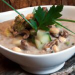 Savor Creamy Vegan Mushroom & Wild Rice Soup Delight