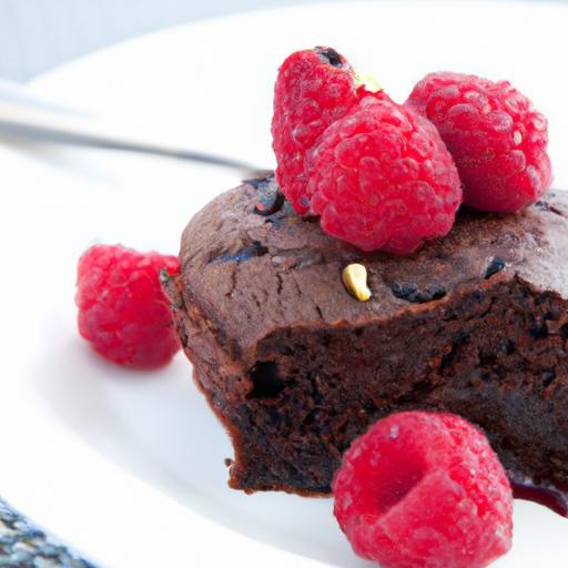 Decadent Flourless Chocolate Cake with Tangy Raspberry Sauce