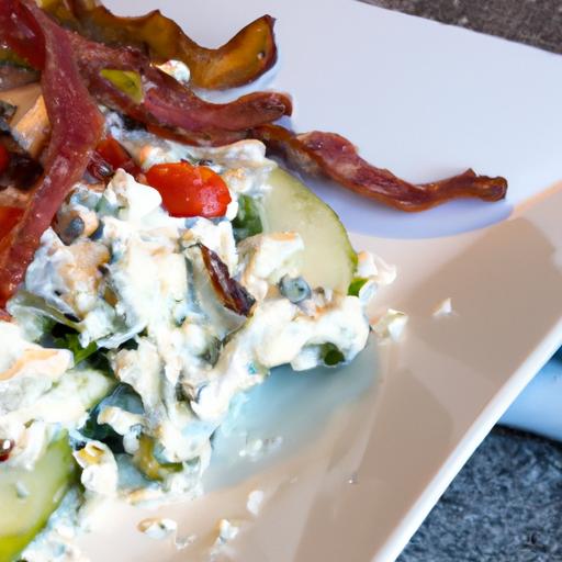 Classic Steakhouse Wedge Salad with Tangy Blue Cheese-No Bacon!