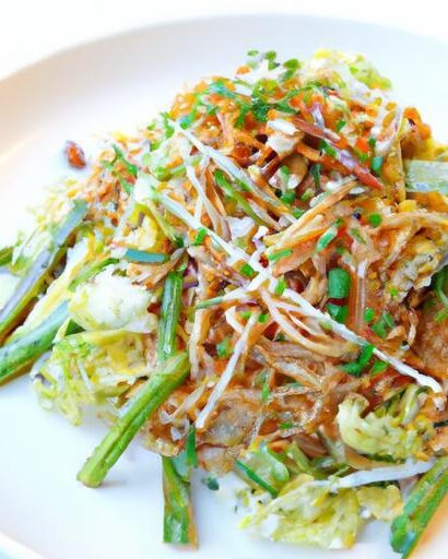 Crunchy Asian Coleslaw with Ramen Noodles: A Flavor Fusion