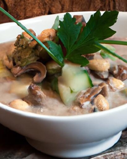 Savor Creamy Vegan Mushroom & Wild Rice Soup Delight