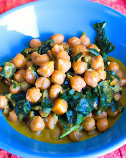 Wholesome Vegan Chickpea Curry with Spinach Delight