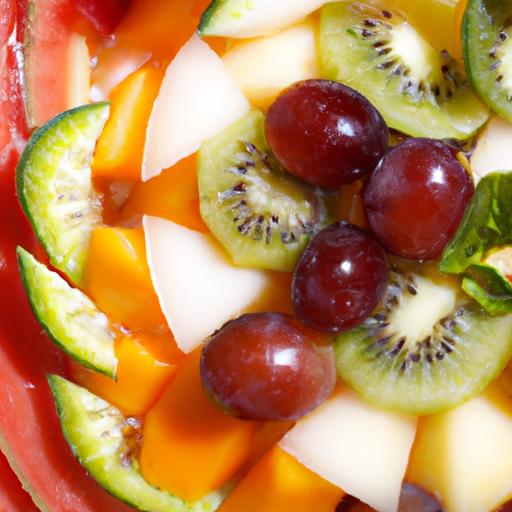 Delightful Fruit Carpaccio Drizzled with Light,Sweet Syrup