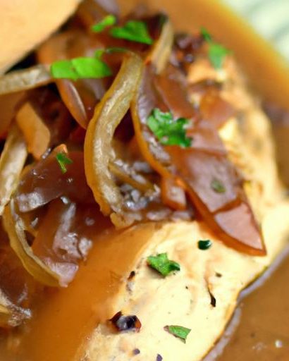 Savory Smothered Chicken in Rich Onion Gravy Delight