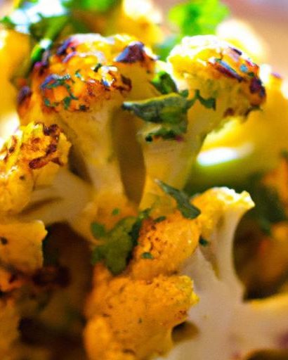 Fiery Roasted Cauliflower with Zesty Lemon Tahini Drizzle