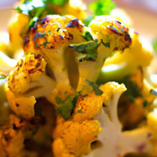 Fiery Roasted Cauliflower with Zesty Lemon Tahini Drizzle