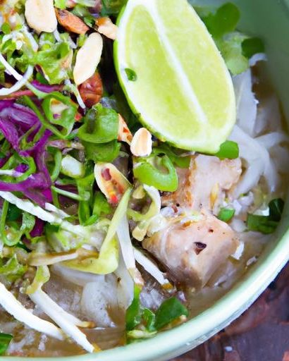 Speedy Chicken Pho: Flavorful Rice Noodle Comfort Bowl