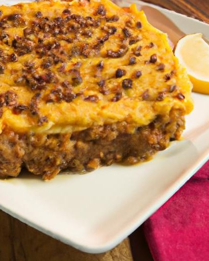 Hearty Lentil Shepherd’s Pie Topped with Sweet Potato Bliss