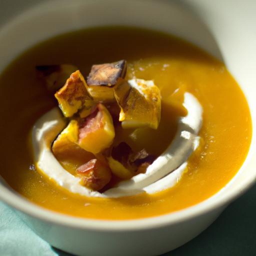 Velvety Roasted Butternut Squash Soup with Coconut Cream Bliss
