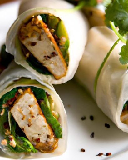 Crispy Tofu Wraps: A Flavorful Sesame-Ginger Delight