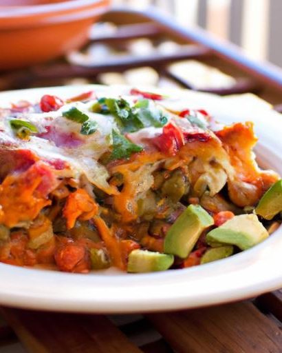 Hearty Vegetarian Enchilada Casserole: A Flavorful Twist