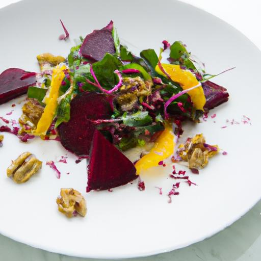 Bright Bites: Beetroot & orange Salad‍ with Crunchy Walnuts
