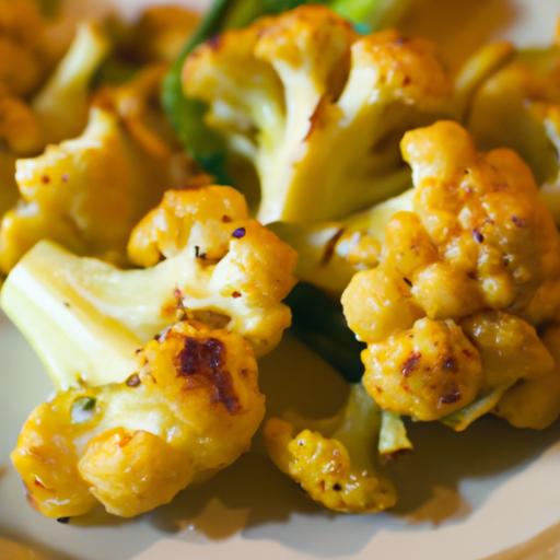 Golden​ Glow: Roasted Cauliflower with Turmeric‌ Magic