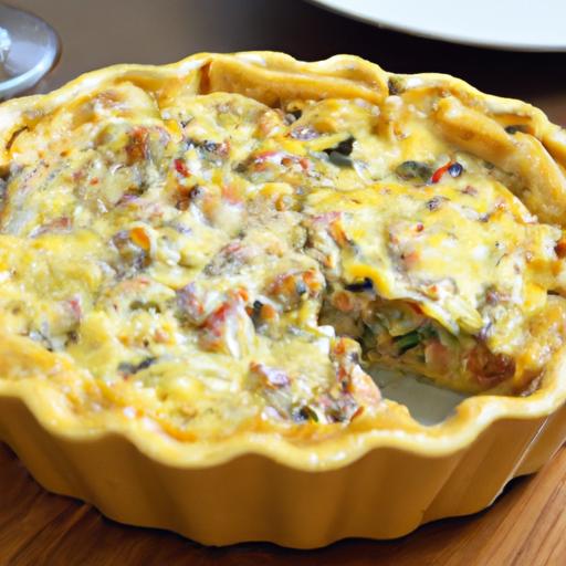 Savory Ham, ⁢Spinach &‌ Mushroom Quiche: A Classic Delight