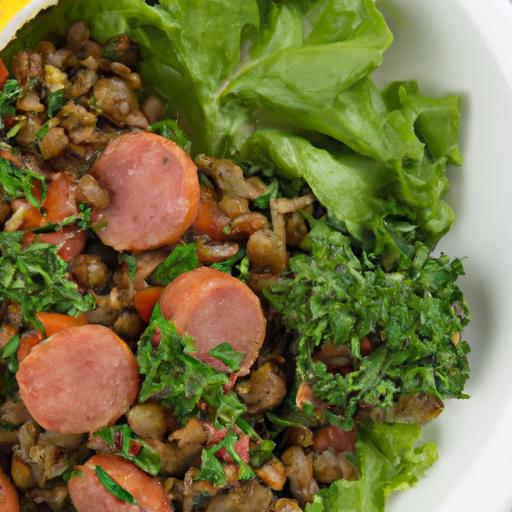 Hearty Warm ⁢Lentil & ‌Chicken Sausage⁢ Salad: ‌Nutritious Flavor