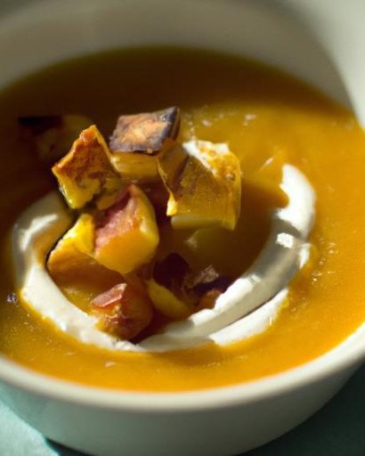 Velvety Roasted Butternut Squash Soup with Coconut Cream Bliss
