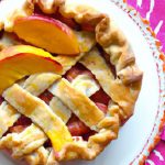 Delight in Fresh Peach Pie with a Crunchy Almond Crust