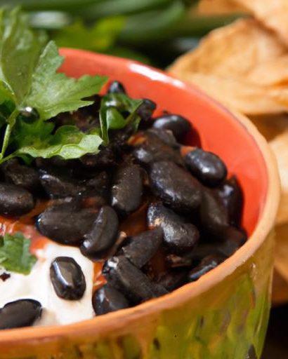 Fiery Black Bean Dip: The Perfect Spicy Snack with Chips